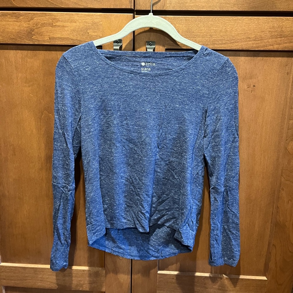 Zella Heathered Blue Top